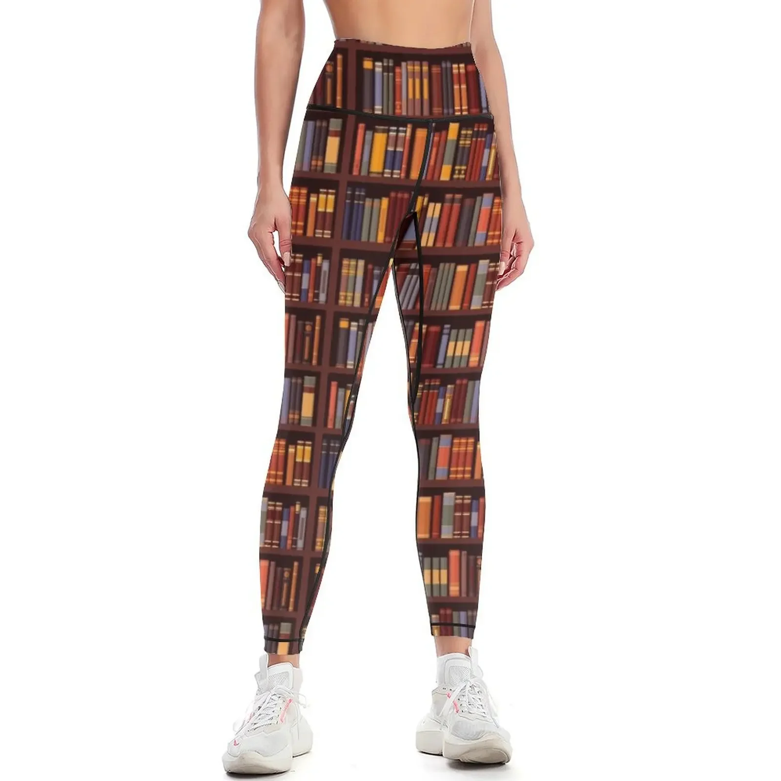 

vintage bookshelf Bookworm Antique book library Leggings Leginsy push up legings for fitness Women's tights Womens Leggings