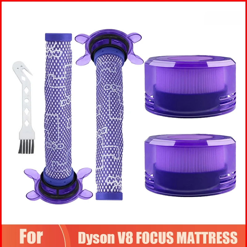 

Аксессуары для Dyson V8 FOCUS, матрас, ручной Запчасти для пылесоса Pre Post Hepa, сменный моющийся фильтр