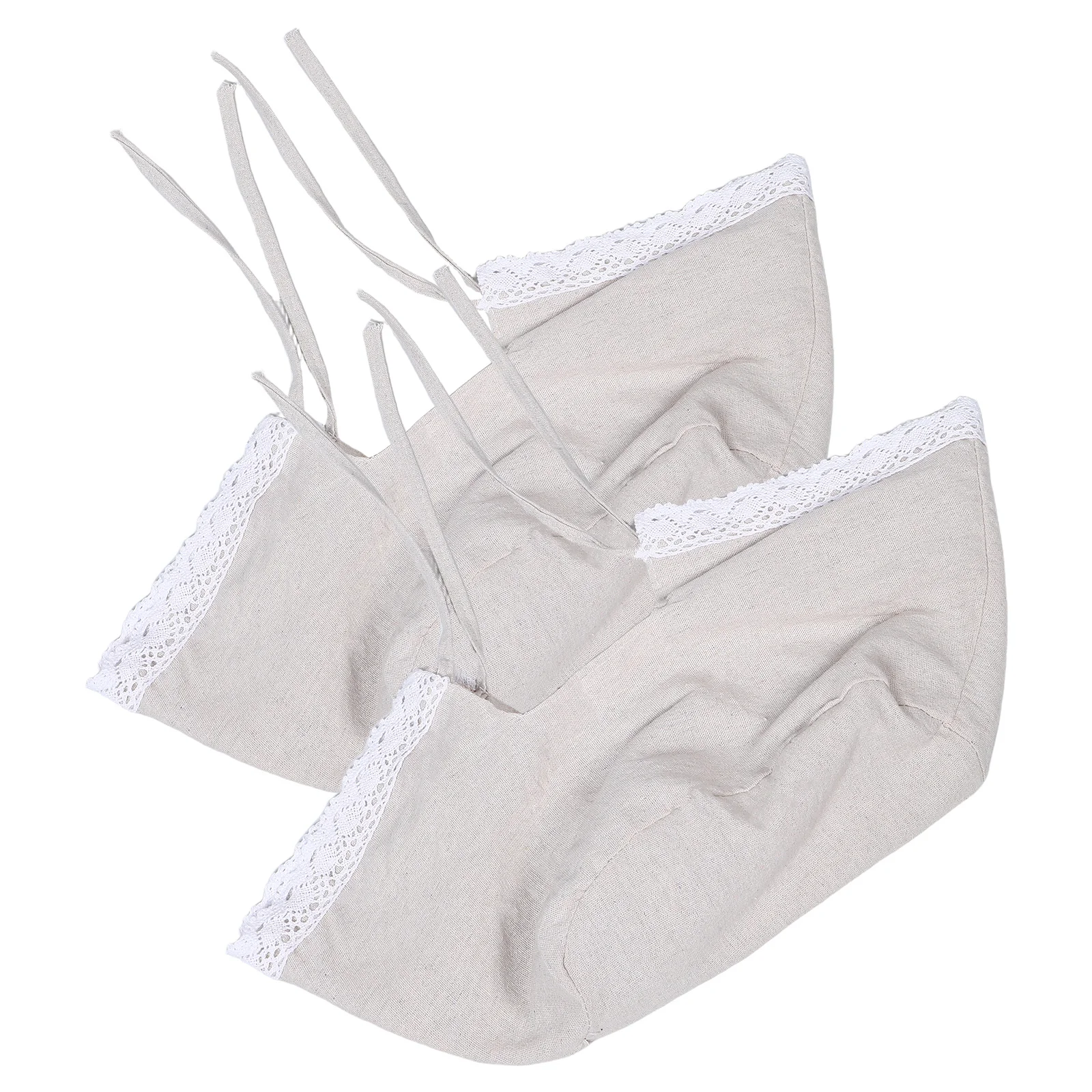 2 قطعة سلة القماش البيضاوي بطانات للنزهة صندوق تخزين منظمة المطبخ الخوص سلة من الخيزران بطانة استبدال النسيج إدراج #6