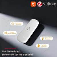 Zigbee 3.0 Mmwave Radar PIR Motion Sensor With Light Luminance Temperature Humidity Detection For Tuya Smart Home Automation
