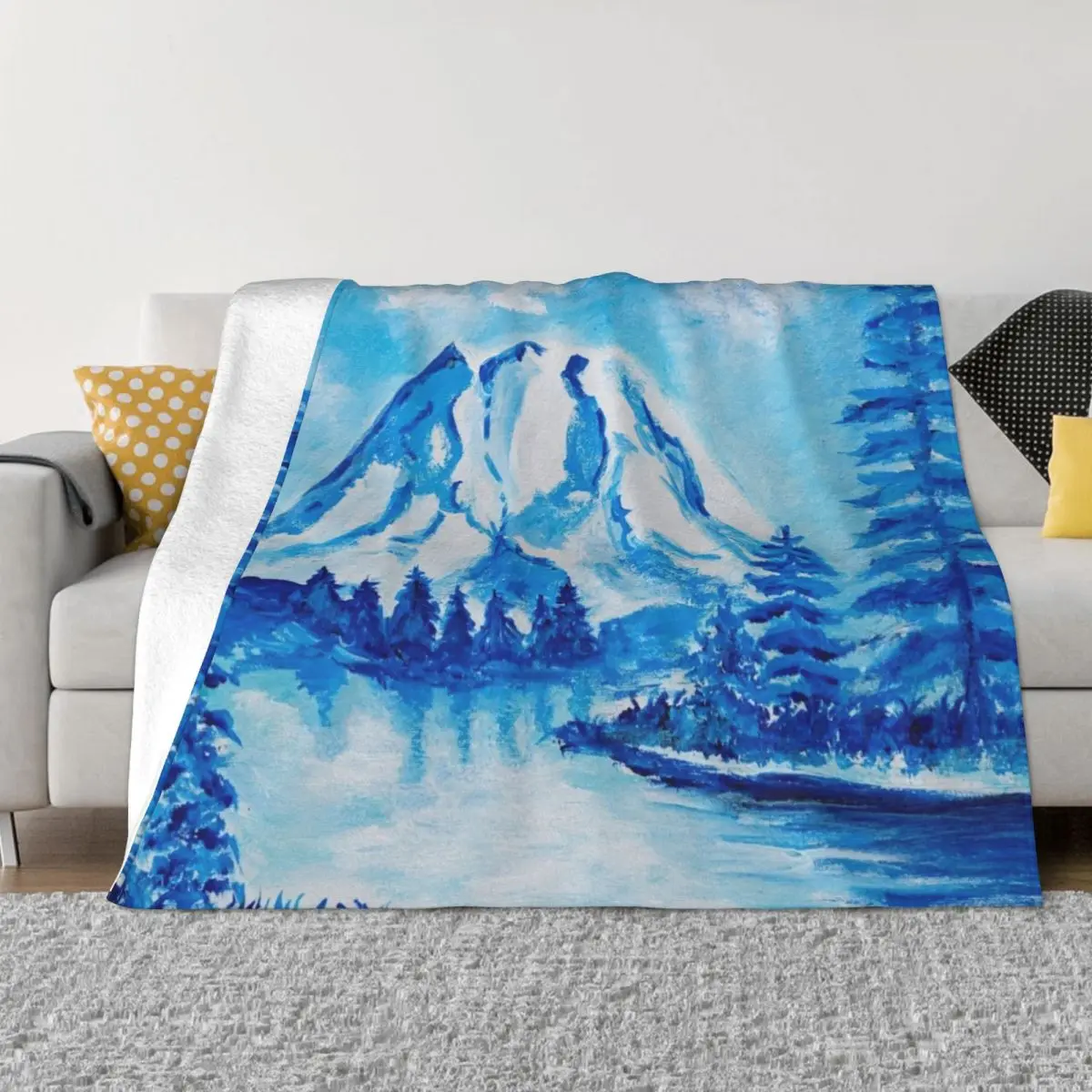 

Mt. Rainier Throw Blanket Baby Luxury Brand for sofa Blankets