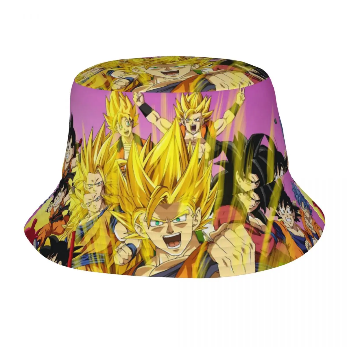 Chapeaux Bob Dragon Ball Goku Evolution pour adolescents, chapeau de soleil tendance et léger pour les sports de plein air et la pêche
