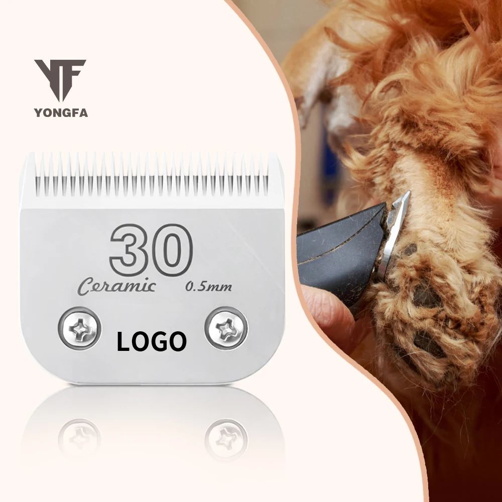 

STLF JW Detachable Stainless Steel and Ceramic Pet Dog Grooming Blades 30# Steel Fit Clipper Grooming Blades