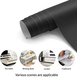 Papel tapiz autoadhesivo de PVC, pegatinas 3D de vinilo blanco y negro para sala de estar, muebles, pared, cocina, armarios, decoración del hogar
