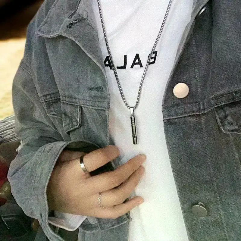 

1Pc Whistle Necklace Alloy Loud Durable Outdoor Sounded Survive Tool Hiking Camping And Adventure Sports Survival Gear