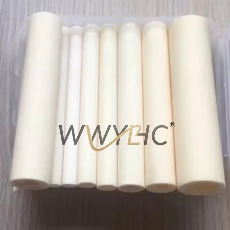 1PC 0.25-20mm Alumina Ceramic Tube Hollow Insulating Pipe Thermocouple Protection Tube 100mm Length