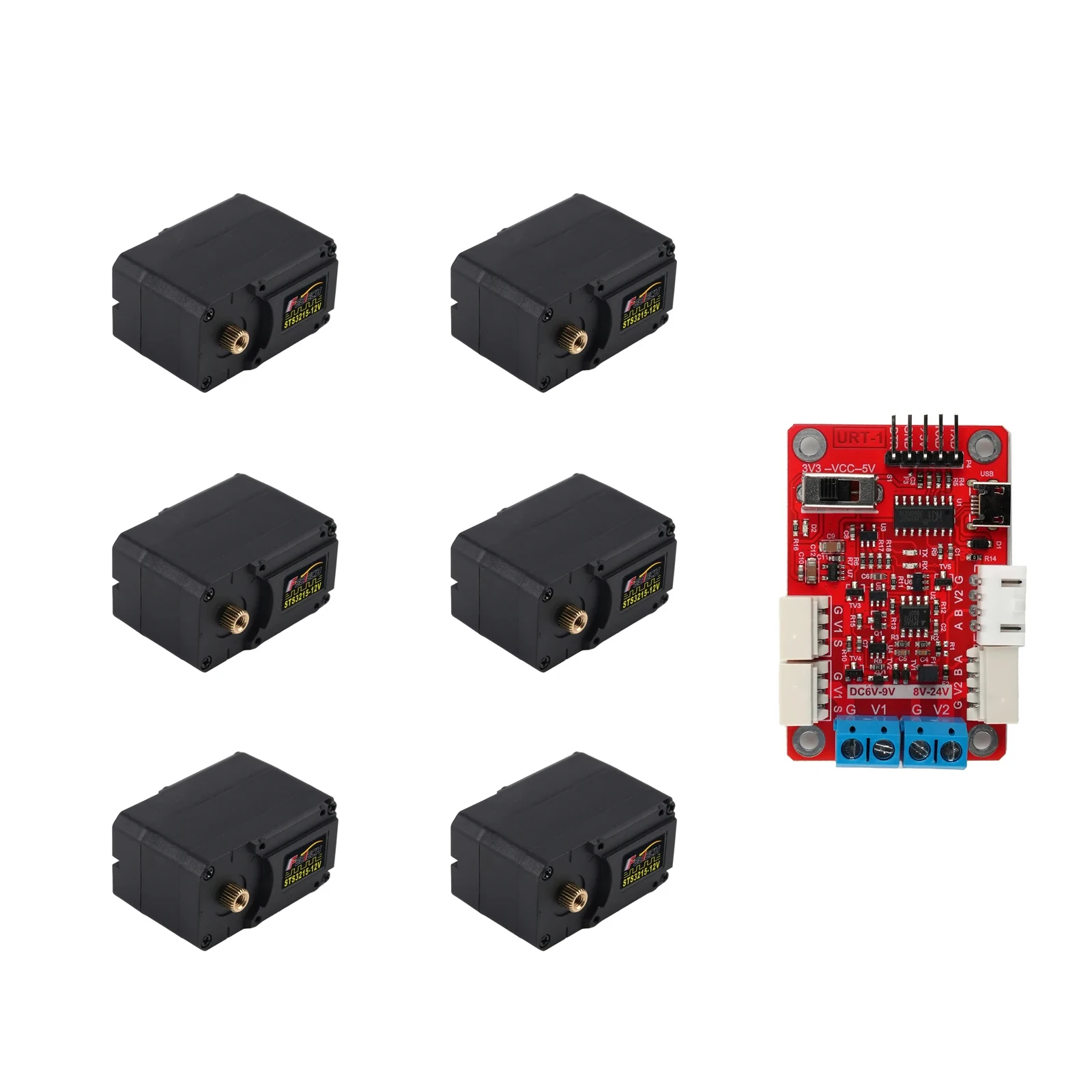 Feetech STS3215 12V 30KG High Precision Feedback Magnetic Encoding Serial Bus TTL Servo Motor 360 Degrees Continuous Rotation