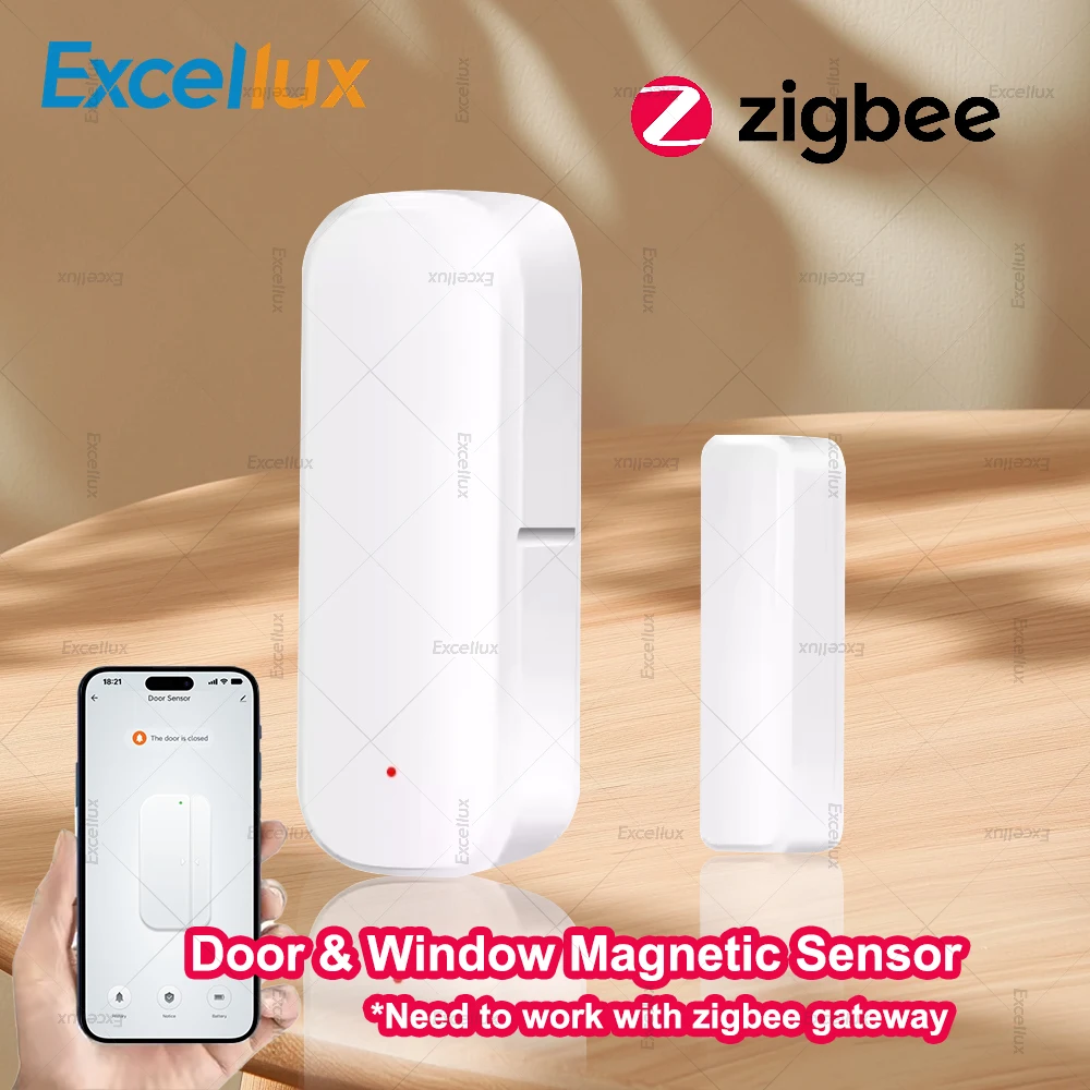 ZigBee Door Window Sensor Smart Home Security Protection Alarm Door Open Close Wireless Magnetic Contact Detector Remote Monitor