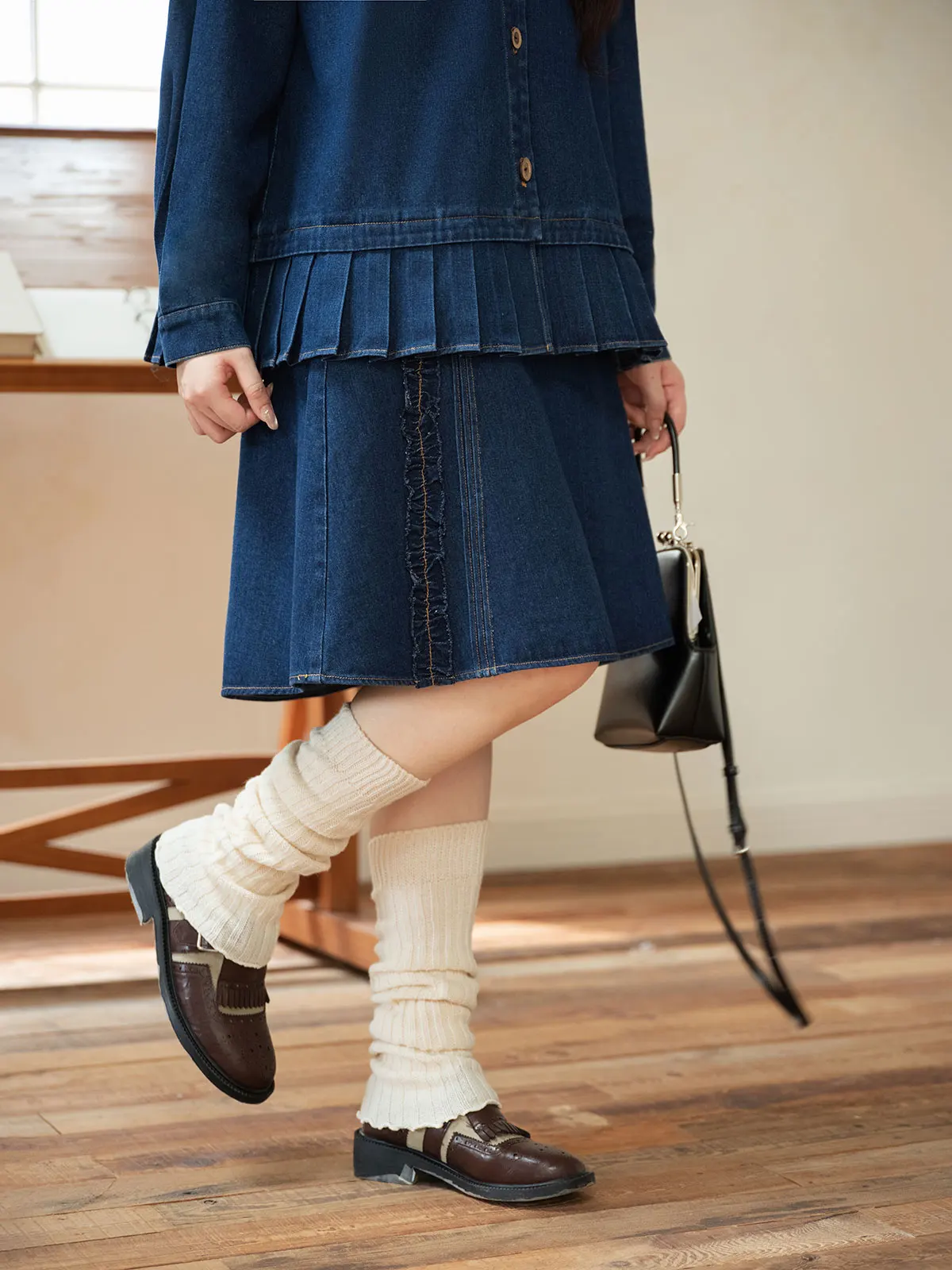 Giacca in denim retrò con colletto a bambola da donna, autunnale, giovanile, semplice, per il commuting, taglie forti, stile casual e alla moda