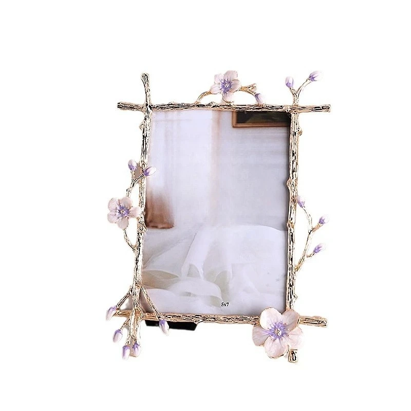 Creative photo frame table 6 inch 7 inch 10 inch photo frame decorative metal ornament