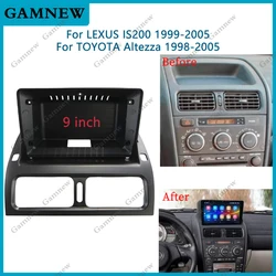 9 Inch 2 Din Car Radio Fascia Frame For LEXUS IS200 TOYOTA Altezza 1999-2005 Android Radio Audio Dash Fitting Panel Kit