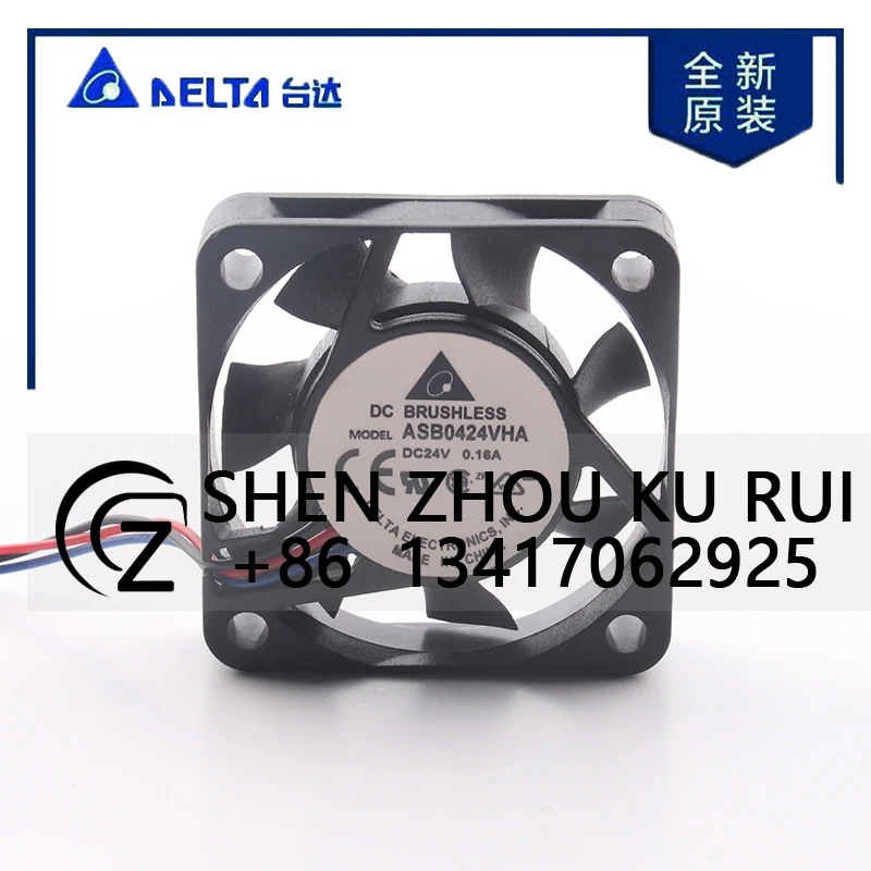 

ASB0424VHA-MM Delta DC 24V 0.16A AC EC 40104CM Dual Ball Bearing Micro High air Volume Silent Cooling Fan 40X40X10MM