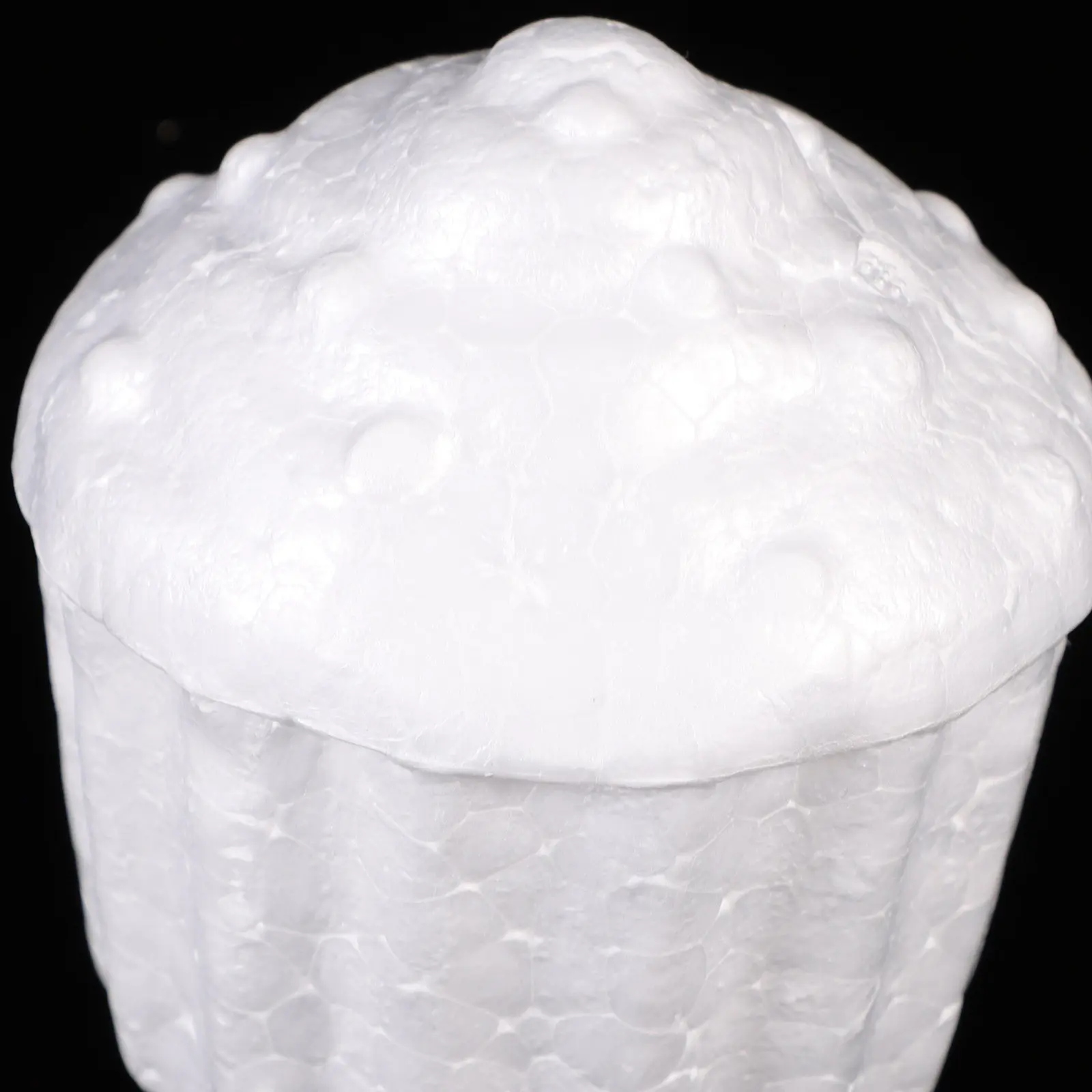 10Pcs 7.8cm White Foam Cakes for DIY Craft Children Baking Art Project Painting Decoration Preschool Church Use