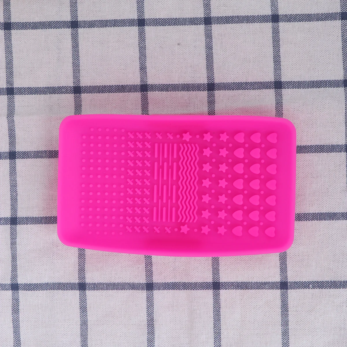 1pc tampone di pulizia in silicone rosato per il lavaggio del trucco durevole tappetino per scrubber strumento spazzola tampone per pulizia spazzola per trucco tappetino per pulizia