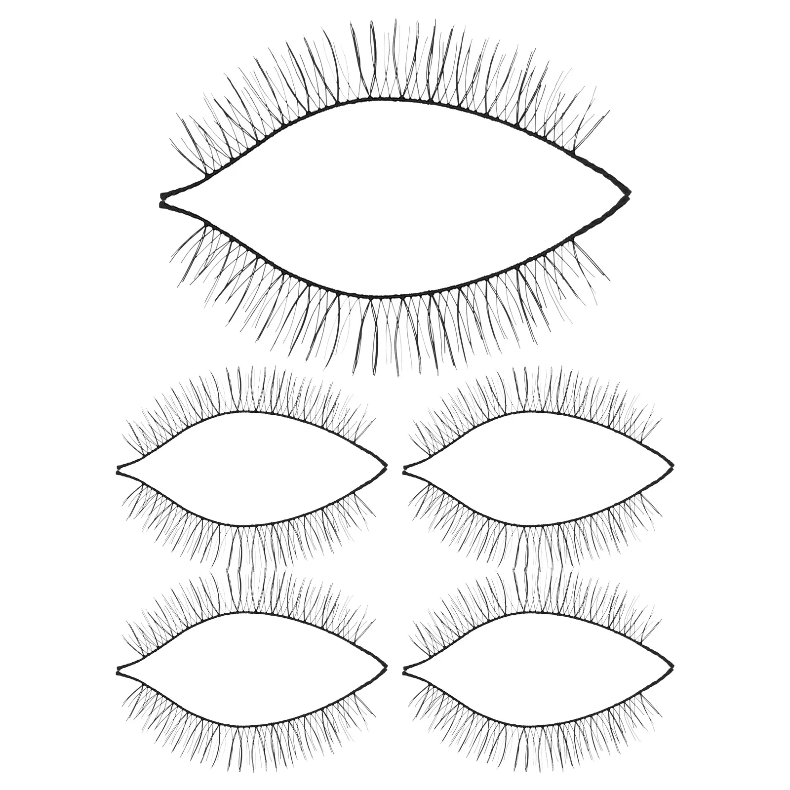 10 Paar falsche Wimpern, lang, dick, natürliches Aussehen, Make-up, schwarz, handgefertigte Wimpern für Frauen, Alltagskleidung, Party, Glamour, Augenverstärker