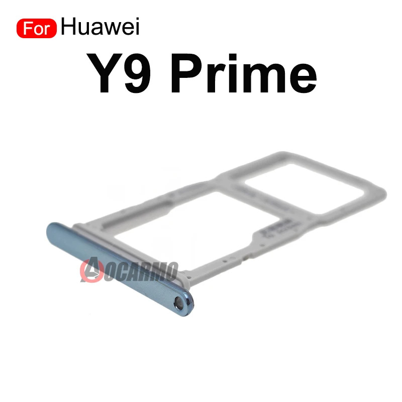 Sim Tray Holder For Huawei Y9 Prime SIM Card Tray Slot Holder Adapter Socket Replacement Part