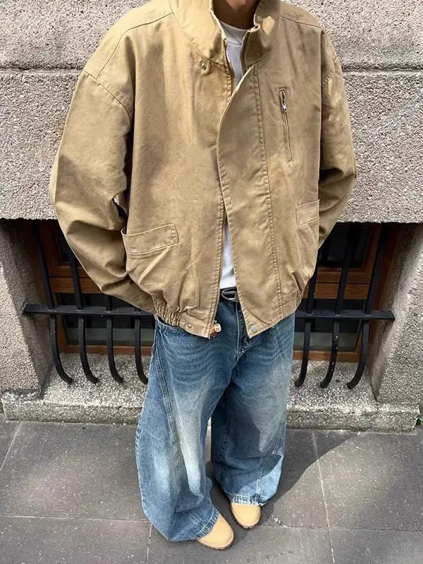 

Мужская демисезонная куртка i Color Barn Sle в стиле High Street CleanFit Harlington Workwear, свободного кроя, молодежная мода