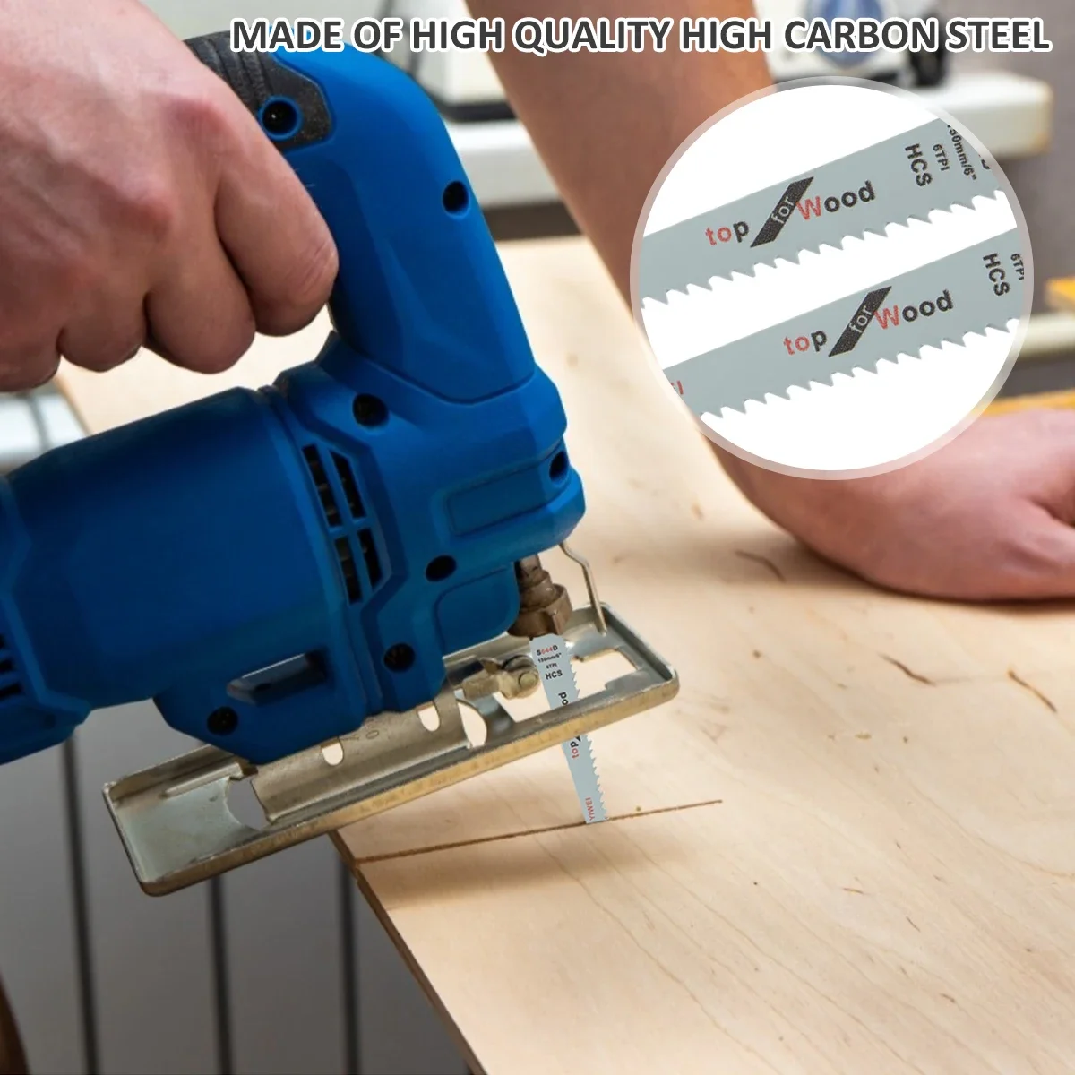5Pcs Reciprocating Jig Saw Blades Saber Saw Handsaw Multi Saw Blade For Cutting Wood Metal Renovator Power Tools Accessories image 4