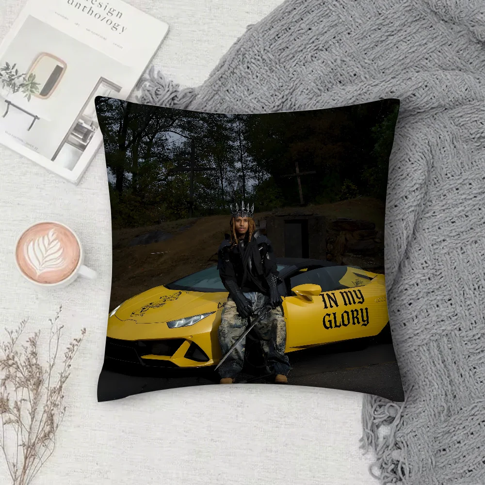 غطاء وسادة مغني الراب Lil Gnar IN MY GLORY أريكة مربعة مع وسادة مريحة مناسبة للغرفة