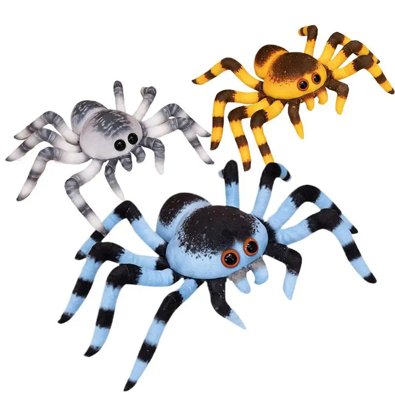 

Spider Plush 11Inch Simulated Spider Stuffed Doll Furry Spider Pranks Spoof Stuff Toys Playtime Plush Toy Home Decor For Birthda