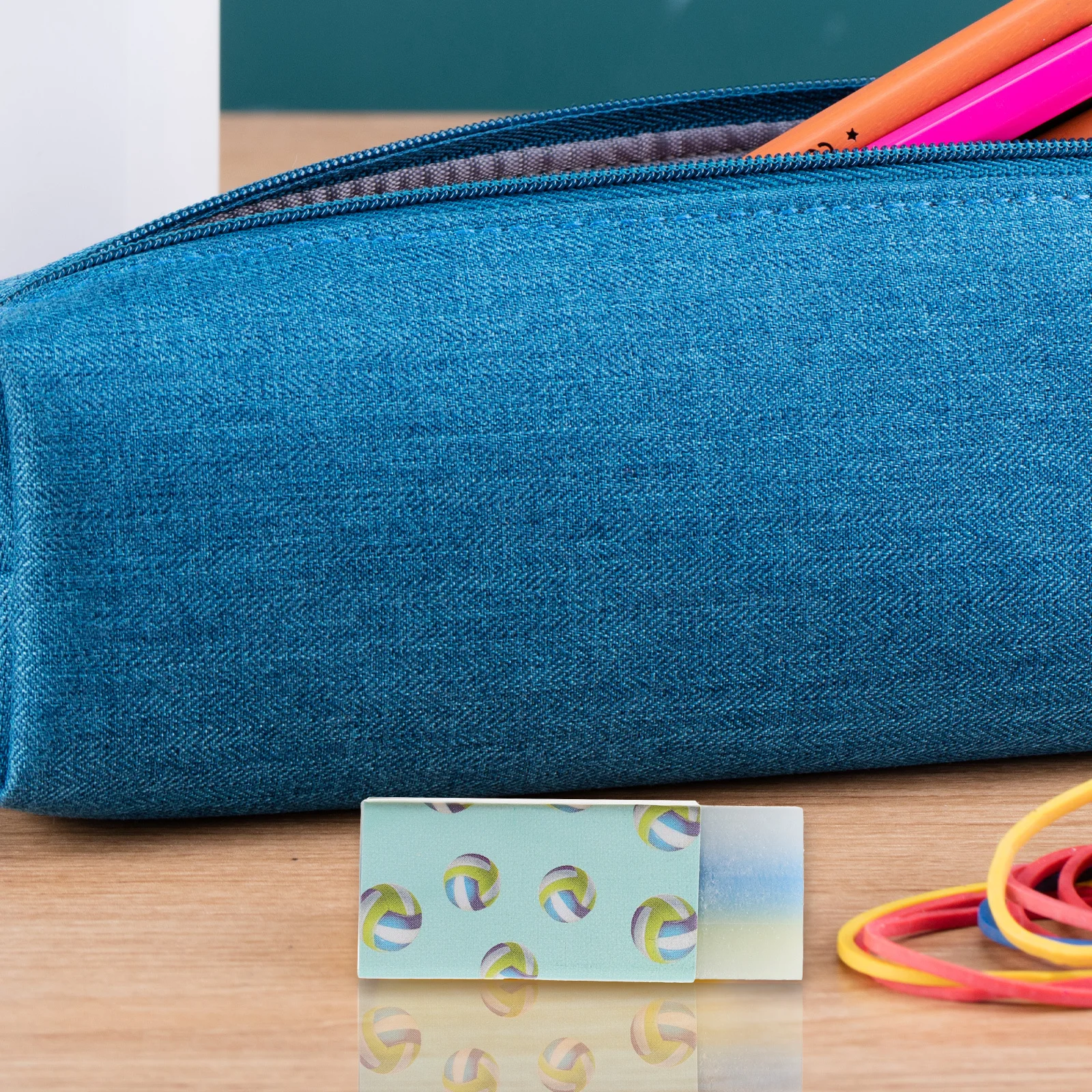 12 قطعة من محايات الكرة الكرتونية، محايات لطيفة لكرة السلة وكرة القدم لمستلزمات الدراسة المدرسية، ممحاة اللوازم المدرسية #6