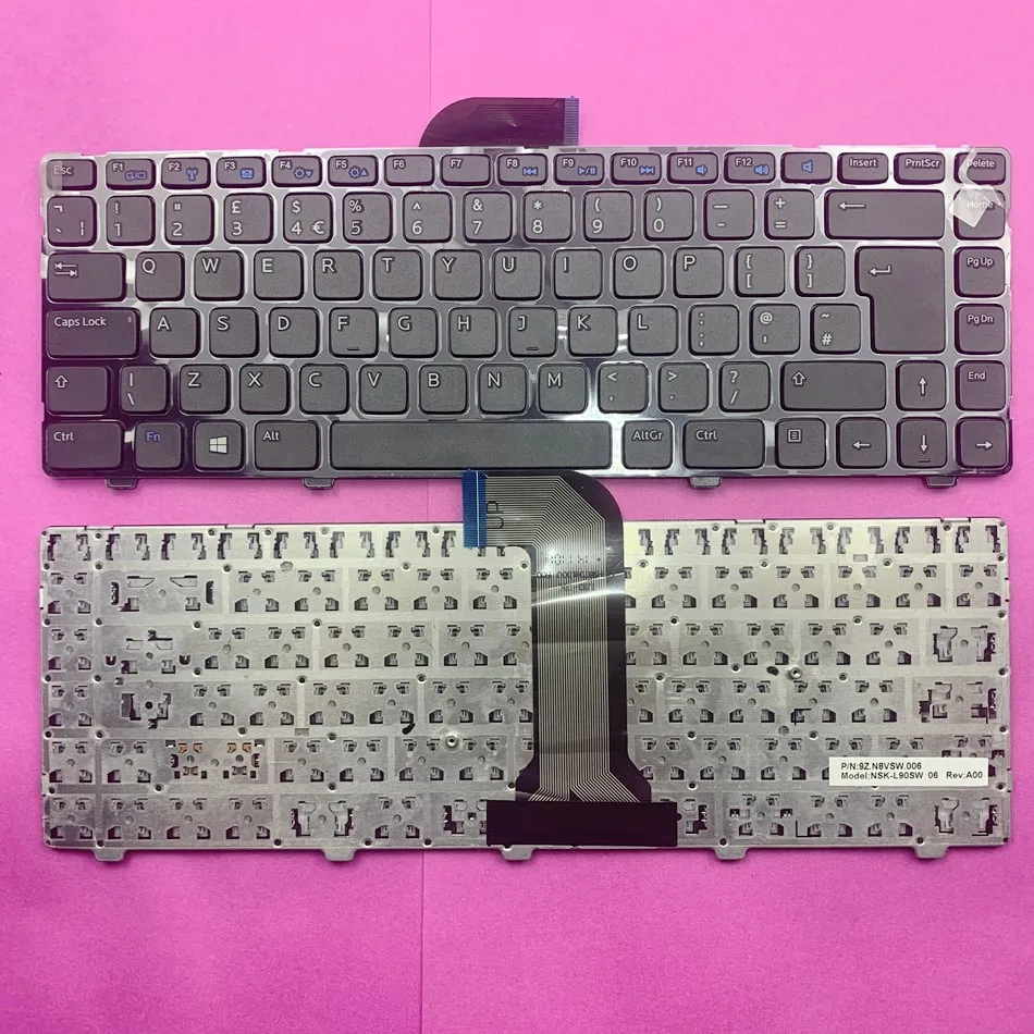 

UK Laptop keyboard For Dell Inspiron 14 3421 3437 14R 5421 5437 M431R Latitude 3440 Vostro 2421 Uk Layout