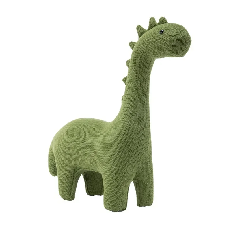 

Giraffe dinosaur seat mount small seat cartoon animal knitting living room ornament