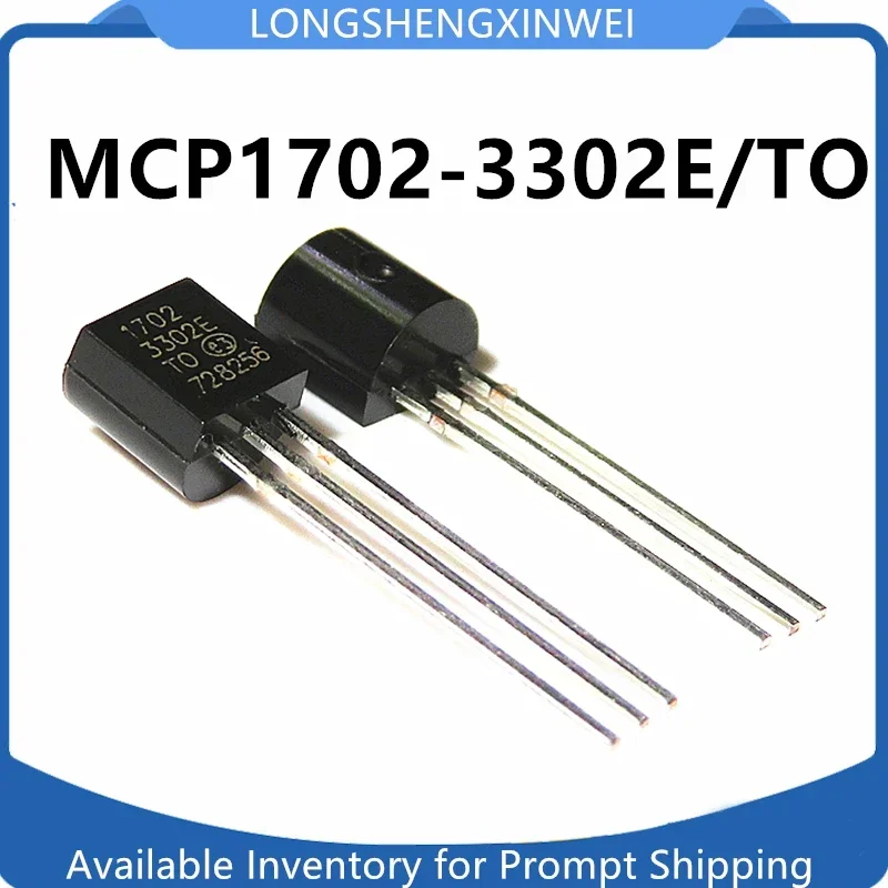 1PCS MCP1702-3302E/TO Linear Regulator 1702 MCP1702 Inline TO92 New