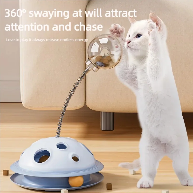 Juego de Juguetes Interactivos para Gatos, Bastón para Gatos, Ruleta para Gatos, Juguete Láser para Gatitos, Juguete de Entretenimiento, Juego Completo de Juguetes para Gatitos, Artículos para Mascotas