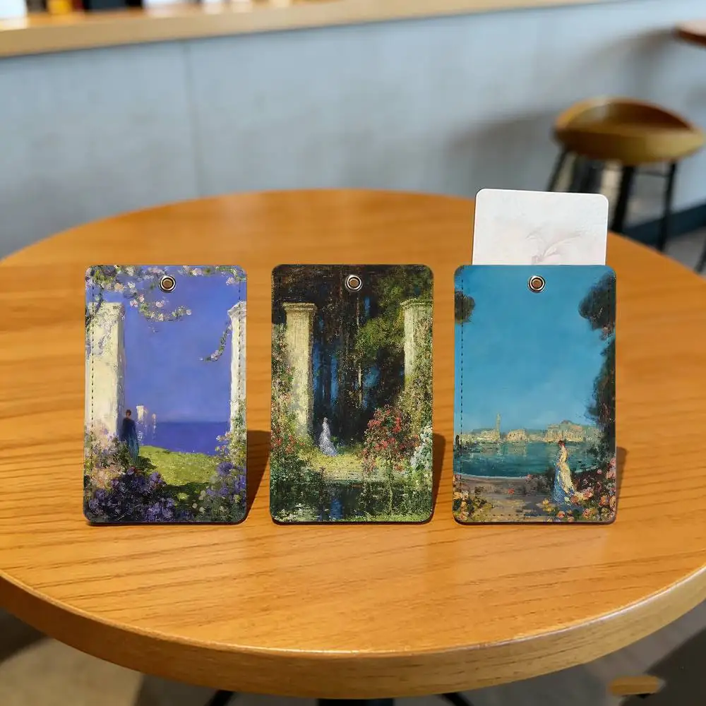 

T-ThomAs-ES Edwin Mostyn Garden of the Gods Card Holder Student Campus Card Protective Cover