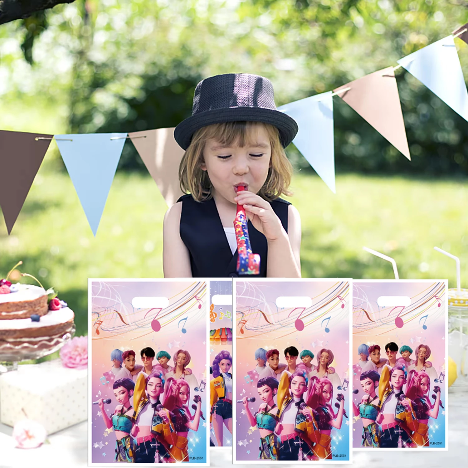 10-50 個 K-Ppop デーモンハンターズパーティー用品ギフトバッグキャンディーバッグプラスチックギフトボックスグッディギフトバッグ子供の誕生日クリスマス