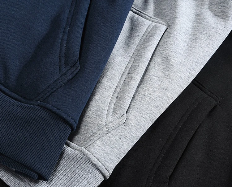 ملابس الخريف والشتاء مع هوديس من الصوف، ملابس رجالية سميكة بقلنسوة بلون سادة كاجوال دافئة للزوجين، بلوفر فضفاض بغطاء للرأس