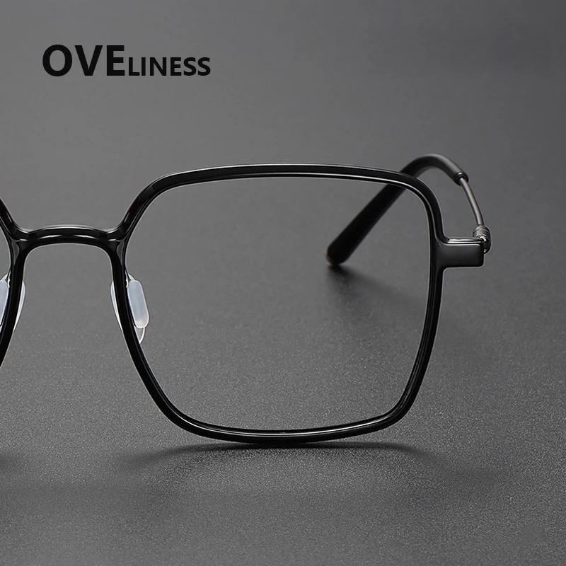 2026 إطار نظارات من مادة التيتانيوم للرجال إطار نظارات مربع للنساء نظارات يابانية خفيفة للغاية