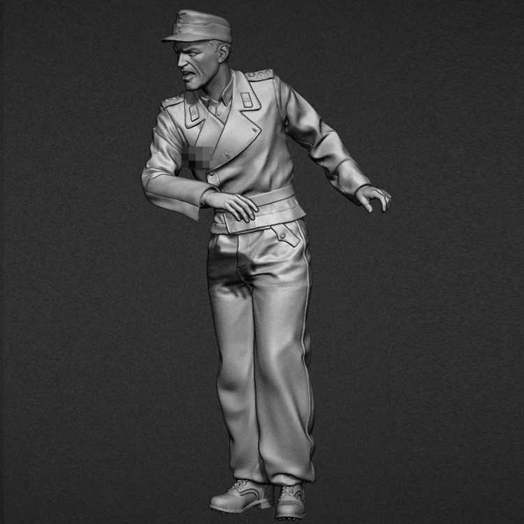 Figura de modelo de resina 1/35 GK Soldier Normandía Panther crew set, tema militar, WWII, kit sin montar y sin pintar