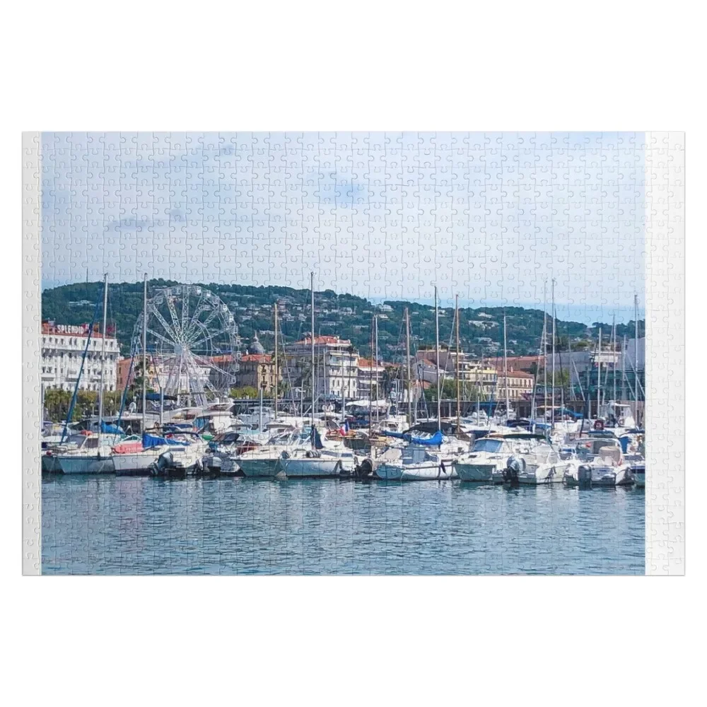 

The Port View at Cannes Jigsaw Puzzle Personalize Custom Child Gift Puzzle