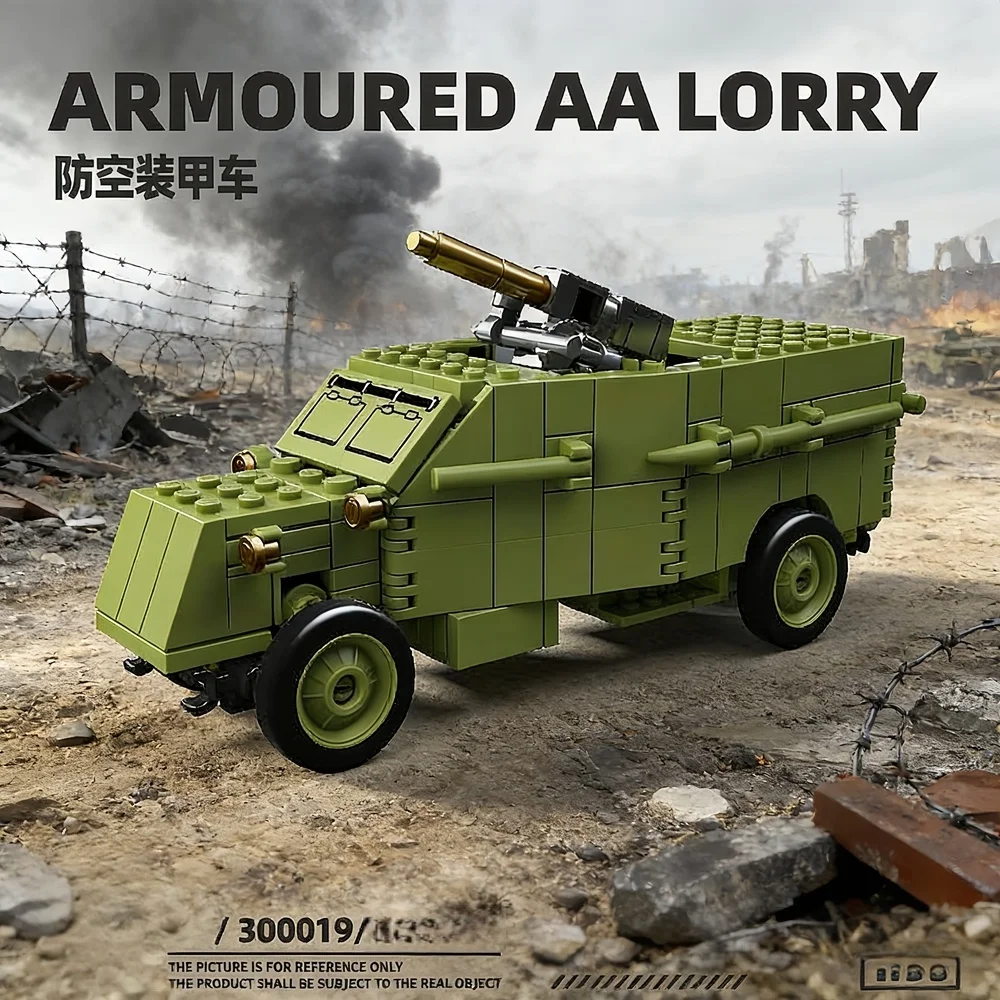 ARMOURED AA LORRY air defense armored vehicle [1:35] Building Blocks Parts MOC Model Bricks Toys construction brick Model Gifts