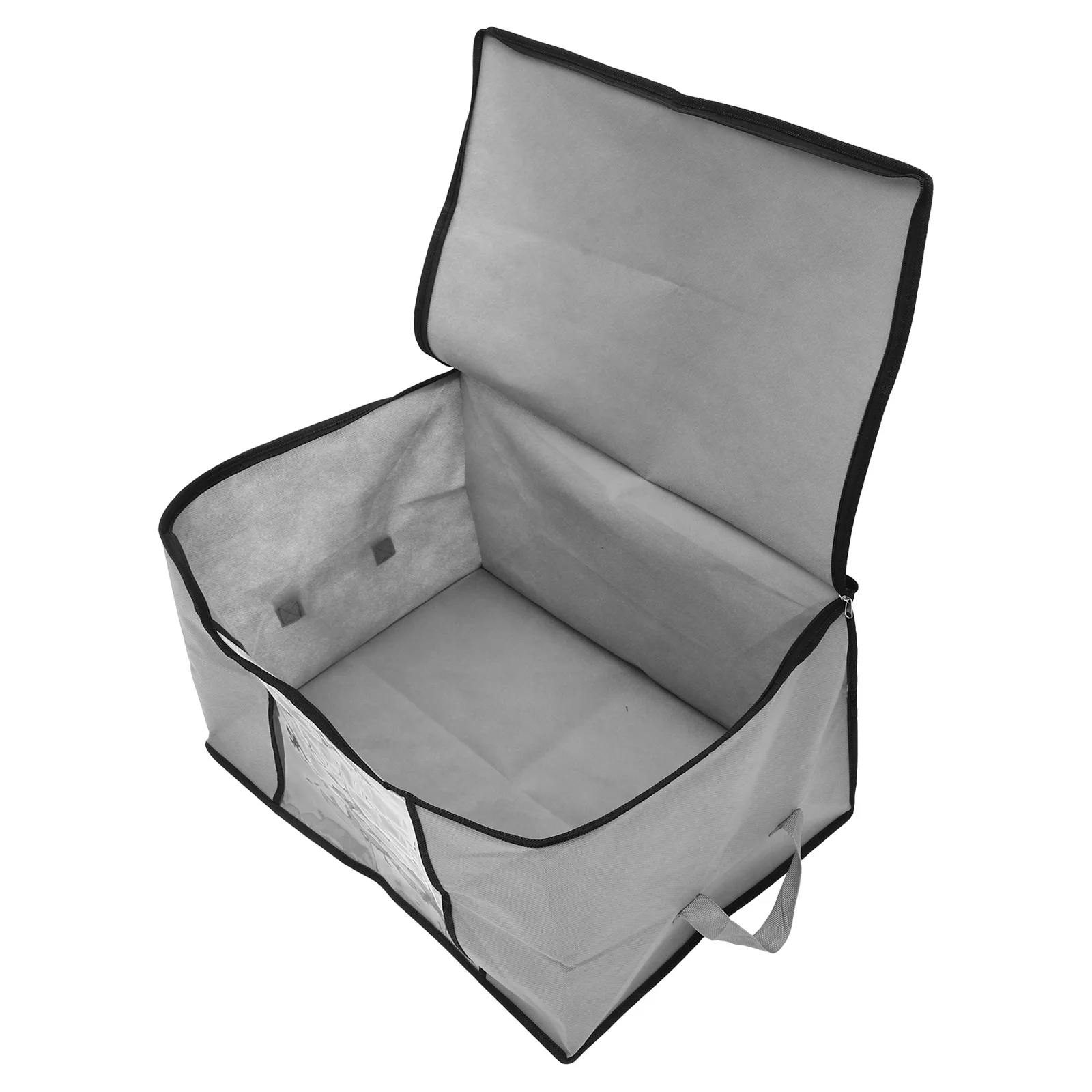 

Multifunctional Foldable Storage Box Large Capacity Nonwoven Fabric Transparent Organizer Bed Sheets Bedding Organizer