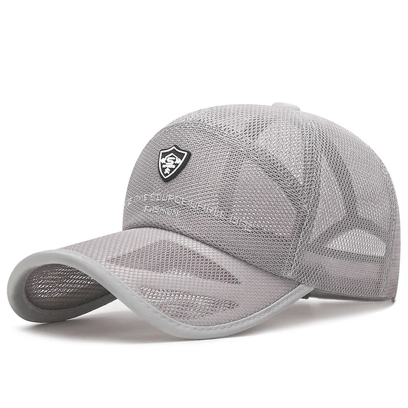 Atmungsaktive Baseballkappe für Damen und Herren, schnell trocknendes Netz, verstellbare Snapback-Sonnenhut, leichter Unisex-Sonnenhut für Outdoor-Sport, Angeln – Detail 7