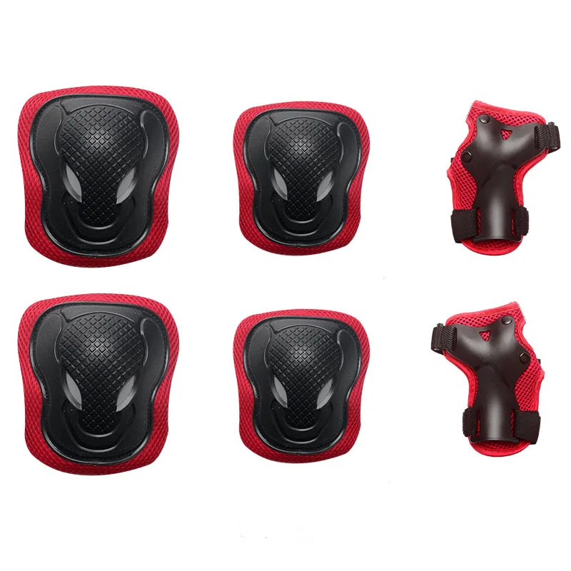 Sports Protective Gear for Roller Skating Adult Knee Pads & Wrist Sleeves (Unisex), Kids' Bull Head/Wolf Face Themed Protective