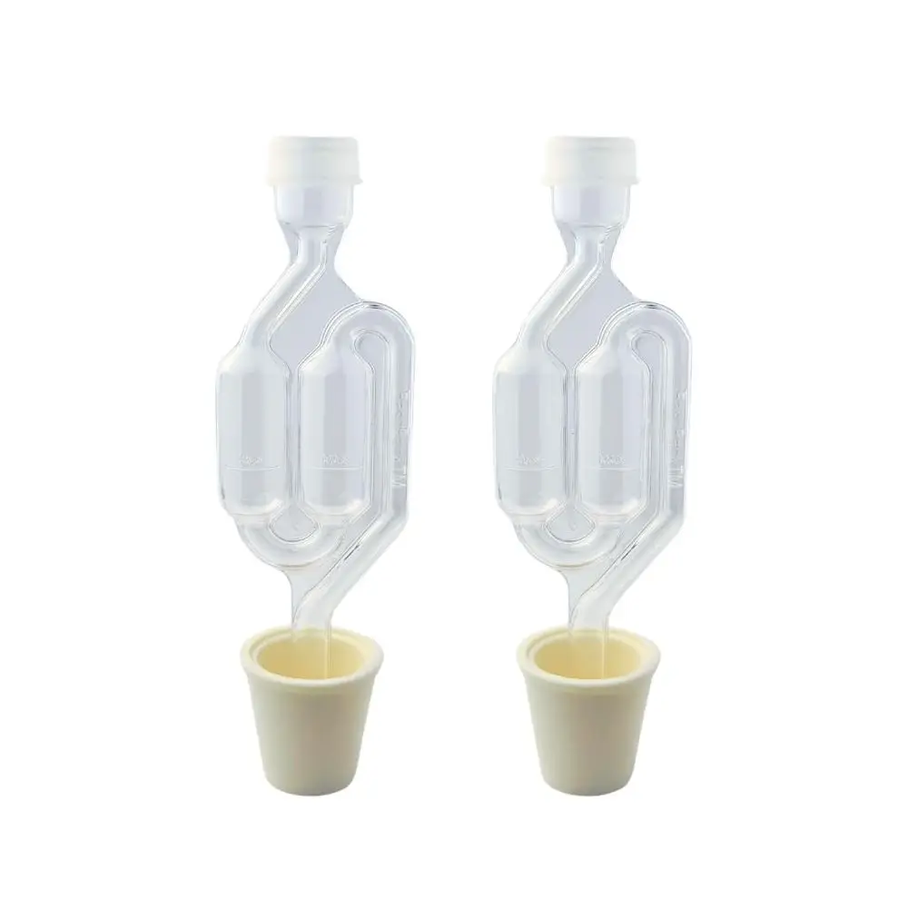 Dual Airlock Set for Fermentation Carboys - Ideal for Homebrewing, Wine, Mead, and Kombucha