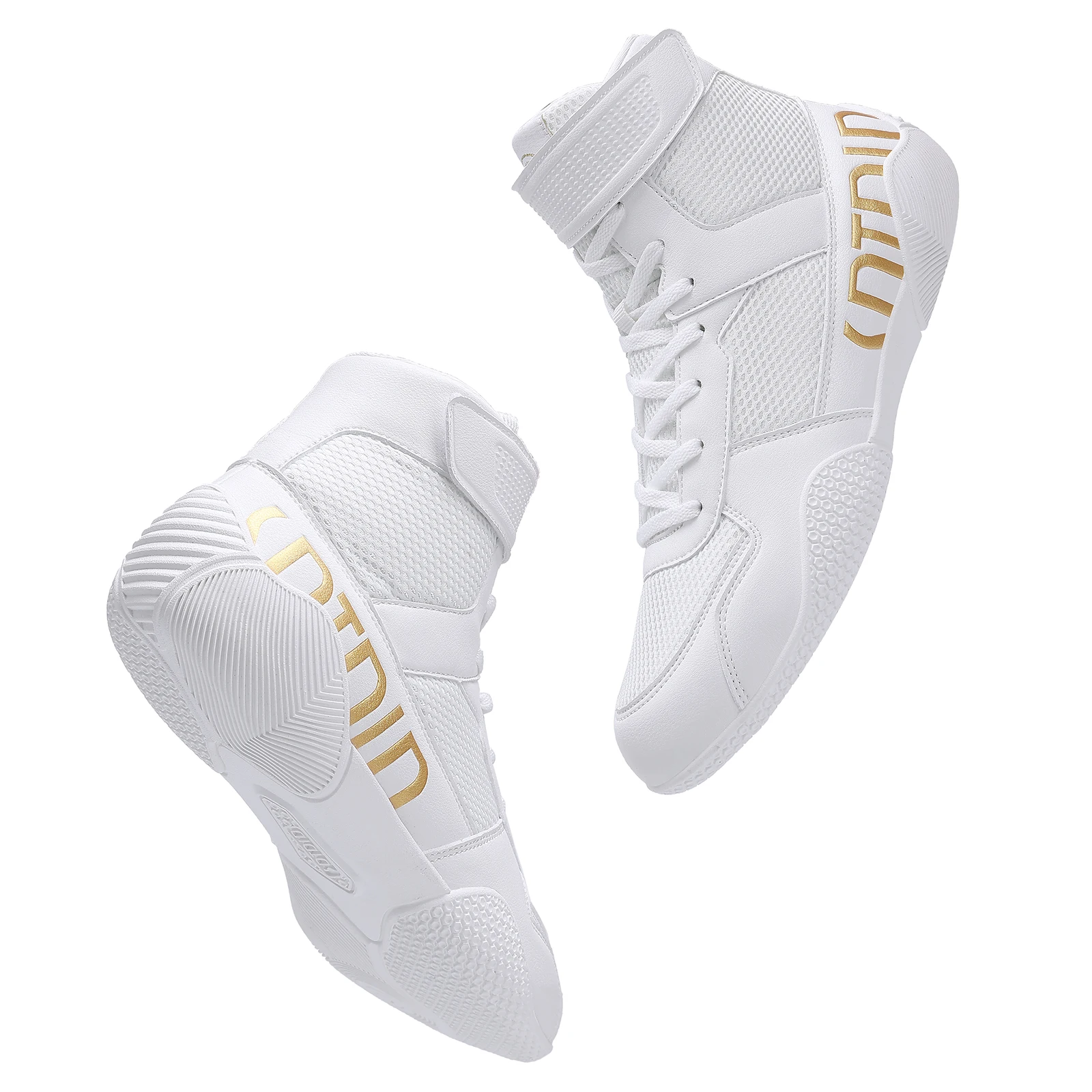 

New Men's Large Wrestling Shoes Mesh Breathable Boxing Shoes Anti slip Wear Resistant Sneaker Fashionable Casual High Sport Shoe