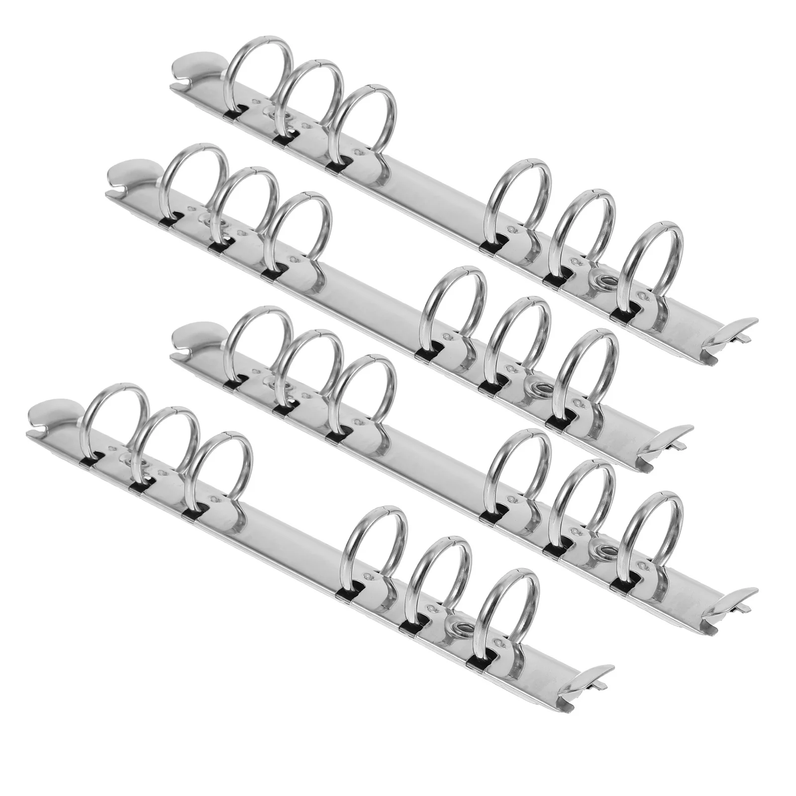 

4Pcs Simple Binder with Smooth Rings Premium Loose Leaf Binder for Teachers Students School Office Stationery Supplies