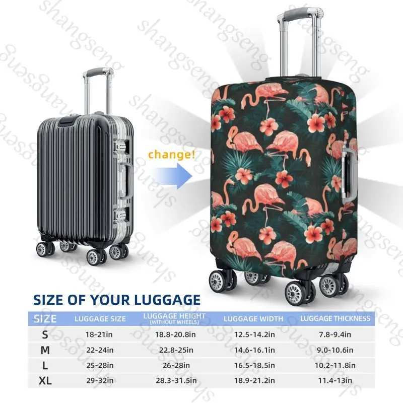 Banana Leaf Flamingo Leaf Thicken Luggage Cover Elasticity Trolley dust cover Suitcase Protection Cover Suitcase Case