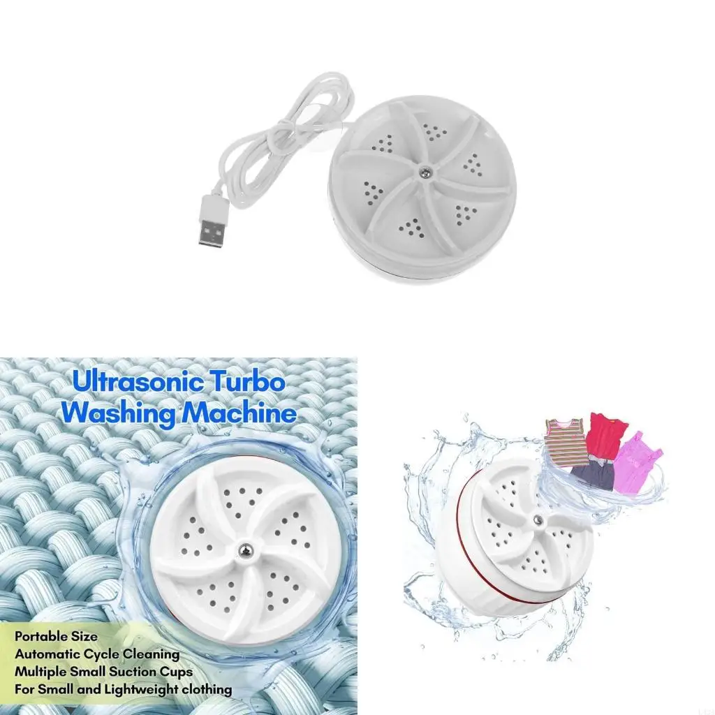 L43A Ultrasonic Washer Machine for Cleaning Underwear Socks Towel Travel Use