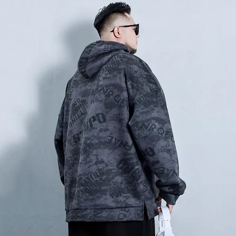 Big Size Clothing Store Hoodies Men\'s Long Sleeve Hooded Sweatshirt Male Sport Oversized Casual Loose Plus Large 5xl 6xl 7xl 8xl