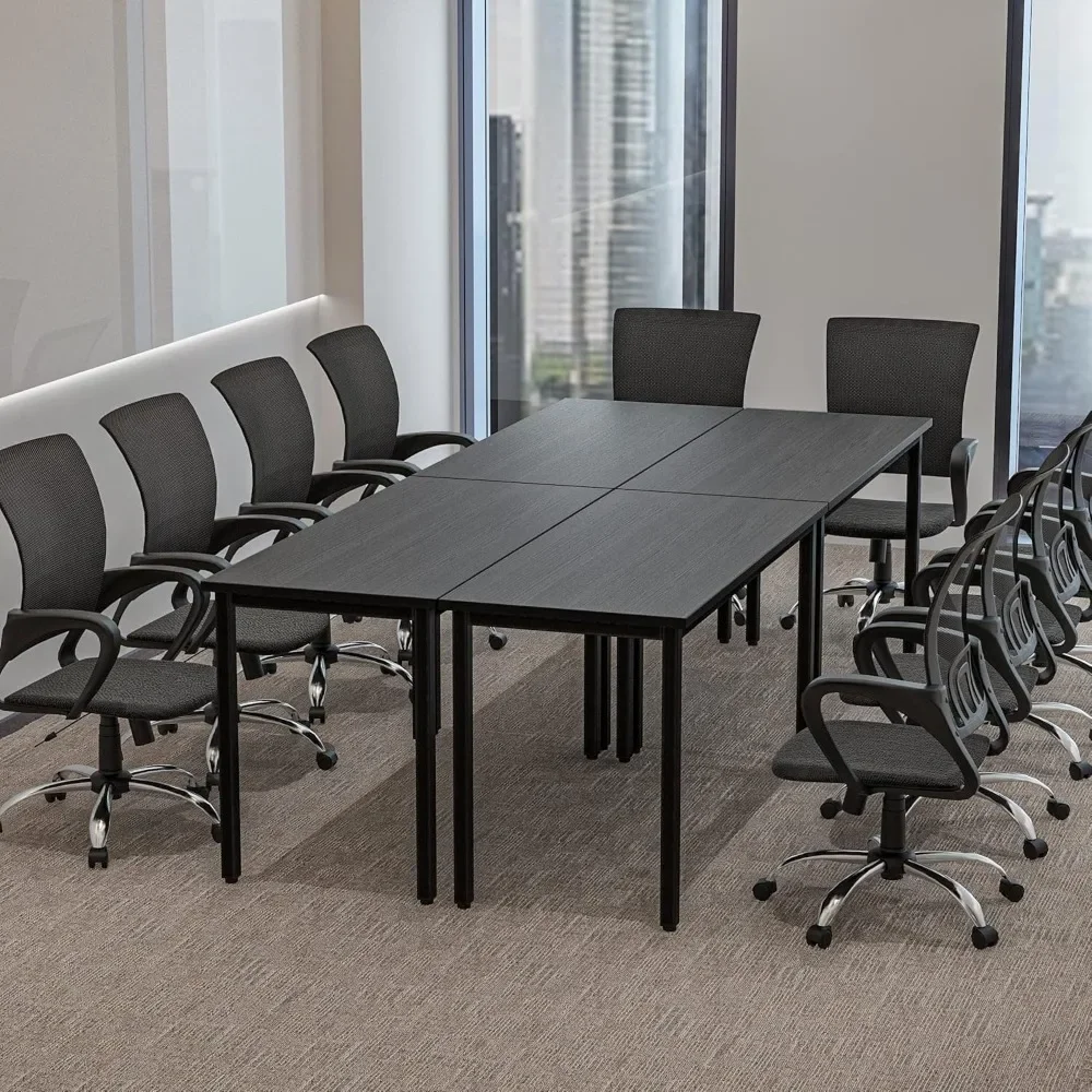 110.2"x47.2"x29.5" Conference Table for 10 People, 4PCS, Save Space Design, Office Computer Desk, Modern Conference Table