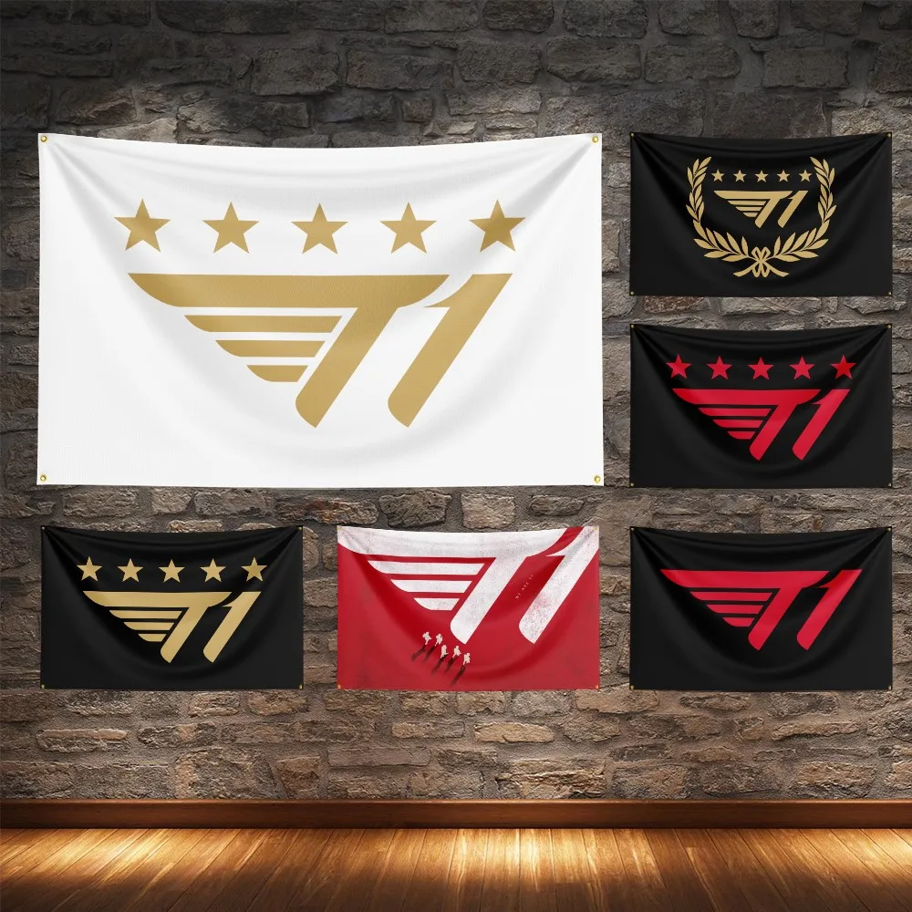 SKT T1 Esports Flag Polyester Digital Printing LoL Gaming Banner For Decoration