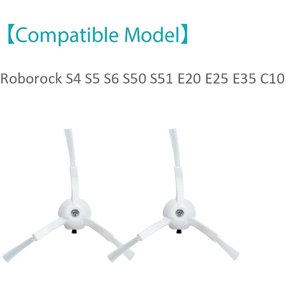 6 ชิ้นเปลี่ยนแปรงด้านข้างสําหรับ Xiaomi Roborock S6 S6 Pure S5 S5 Max S4 E4 E20 E25 E35 C10 S50 s51 หุ่นยนต์อะไหล่สูญญากาศ