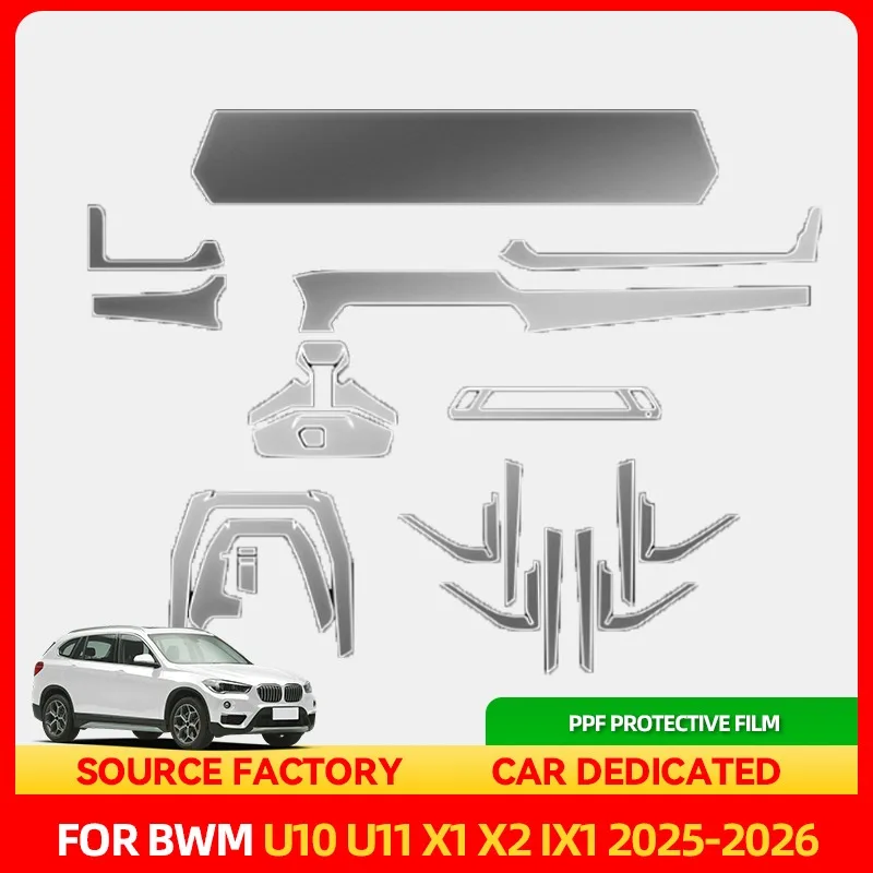 

Стайлинговые молдинги, популярные автомобильные аксессуары для BMW U10 U11 X1 X2 ix1 2025 2026, внутренняя прозрачная панель шестерни из ТПУ, GPS, центральная консоль