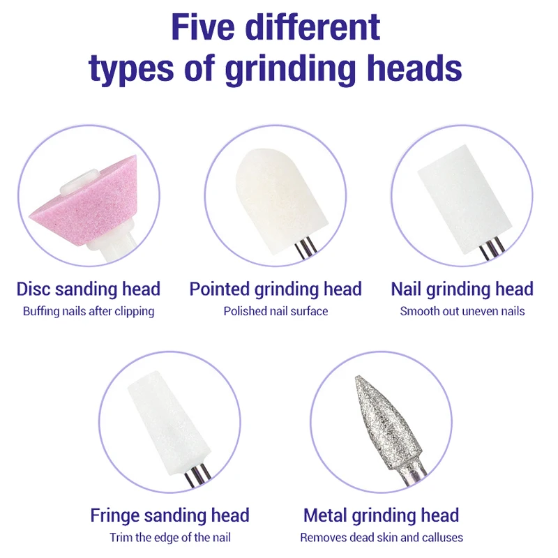 Professional Electric Nail Drill Machine Cordless Manicure Cutter For Nail Repair Designed Gel Removing For Salons Nail Tools